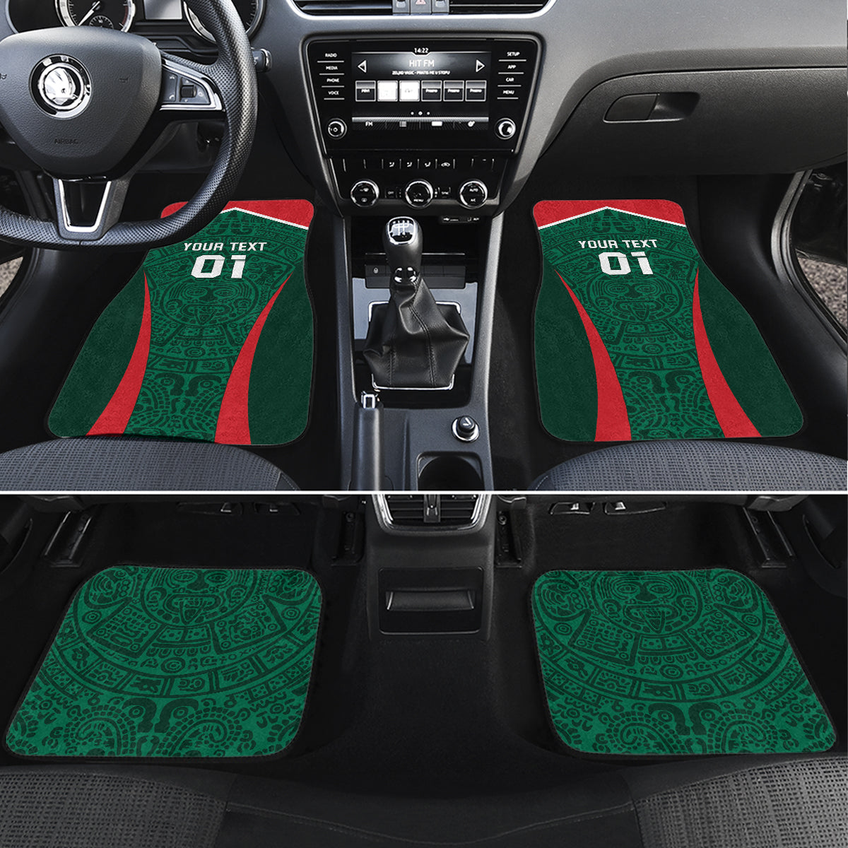 Mexico 2024 Football Car Mats El Tri Go Champion