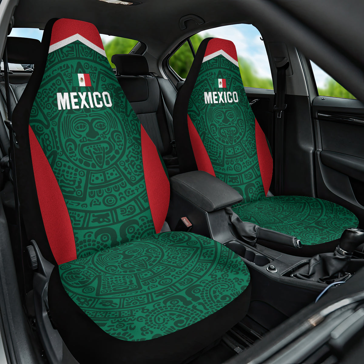 Mexico 2024 Football Car Seat Cover El Tri Go Champion