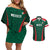 Personalized Mexico 2024 Football Couples Matching Off Shoulder Short Dress and Hawaiian Shirt El Tri Go Champion