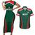 Personalized Mexico 2024 Football Couples Matching Short Sleeve Bodycon Dress and Hawaiian Shirt El Tri Go Champion