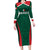 Personalized Mexico 2024 Football Family Matching Long Sleeve Bodycon Dress and Hawaiian Shirt El Tri Go Champion