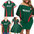 Personalized Mexico 2024 Football Family Matching Off Shoulder Short Dress and Hawaiian Shirt El Tri Go Champion