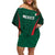 Personalized Mexico 2024 Football Family Matching Off Shoulder Short Dress and Hawaiian Shirt El Tri Go Champion