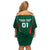 Personalized Mexico 2024 Football Family Matching Off Shoulder Short Dress and Hawaiian Shirt El Tri Go Champion