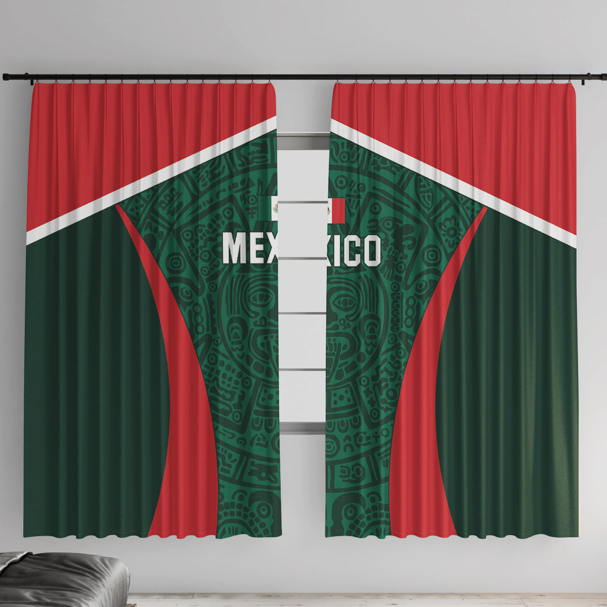 Mexico 2024 Football Window Curtain El Tri Go Champion