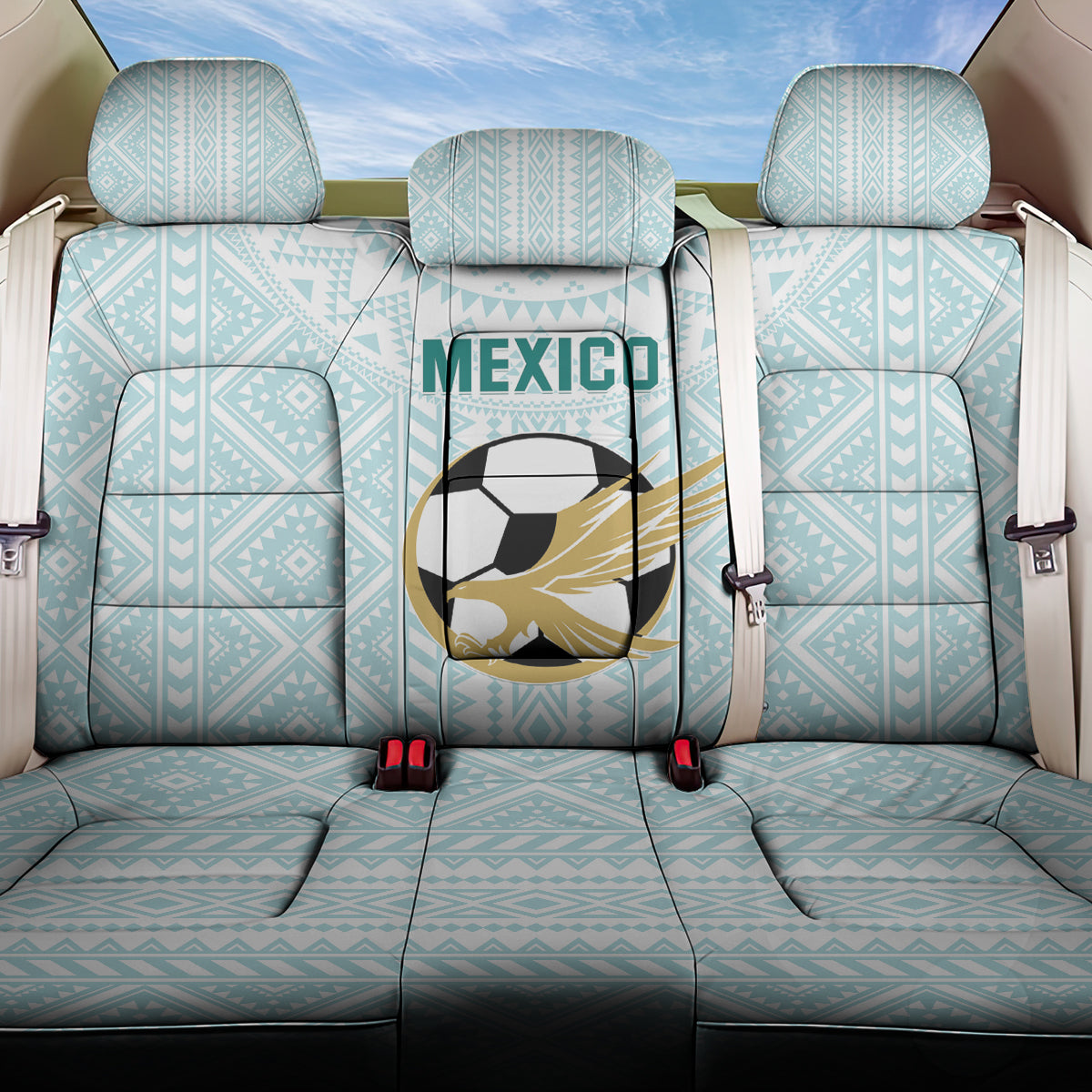 Mexico 2024 Football Back Car Seat Cover El Tri Special Version