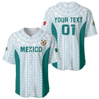 Mint Mexico 2024 football jersey with YOUR TEXT and number 01, soccer-ball badge