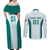 Personalized Mexico 2024 Football Couples Matching Off Shoulder Maxi Dress and Long Sleeve Button Shirt El Tri Special Version