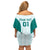 Personalized Mexico 2024 Football Off Shoulder Short Dress El Tri Special Version