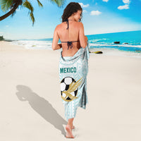 Mint Mexico football sarong with geometric print and soccer ball emblem