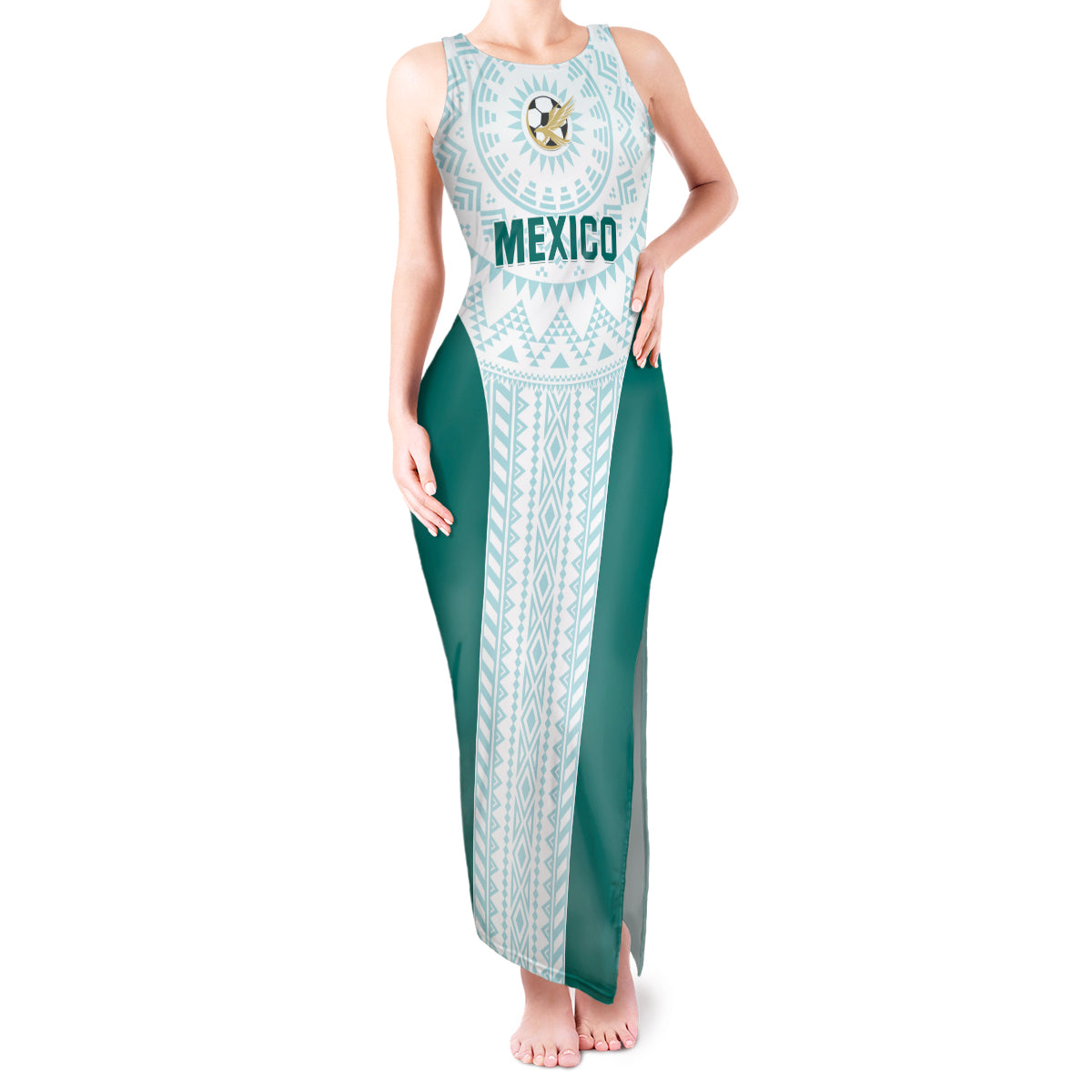 Personalized Mexico 2024 Football Tank Maxi Dress El Tri Special Version