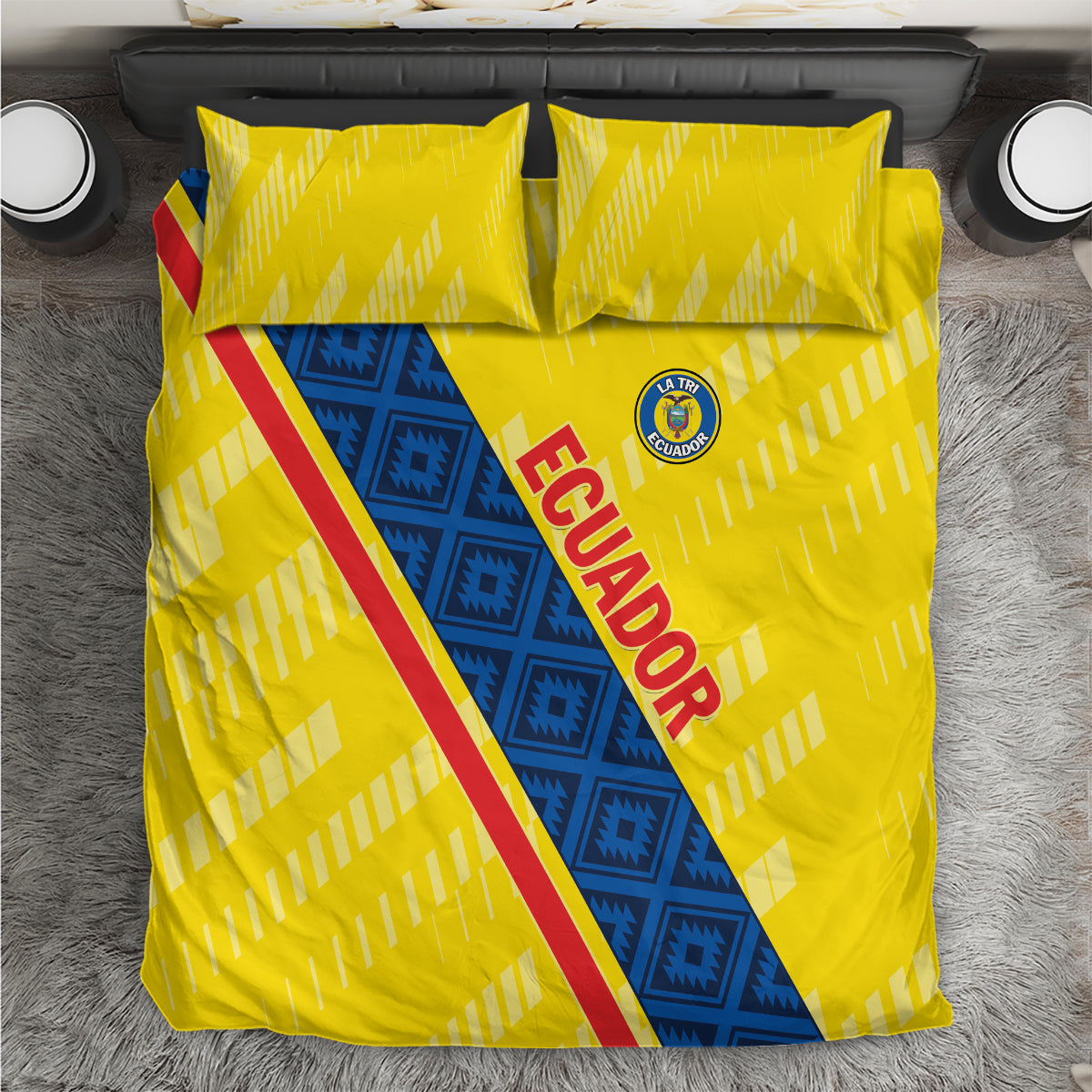 Ecuador 2024 Football Bedding Set Come On La Tri - Wonder Print Shop