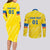 Personalized Ecuador 2024 Football Couples Matching Long Sleeve Bodycon Dress and Long Sleeve Button Shirt Come On La Tri - Wonder Print Shop