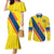 Personalized Ecuador 2024 Football Couples Matching Mermaid Dress and Long Sleeve Button Shirt Come On La Tri