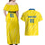 Personalized Ecuador 2024 Football Couples Matching Off Shoulder Maxi Dress and Hawaiian Shirt Come On La Tri - Wonder Print Shop