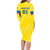 Personalized Ecuador 2024 Football Family Matching Long Sleeve Bodycon Dress and Hawaiian Shirt Come On La Tri - Wonder Print Shop