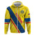 Personalized Ecuador 2024 Football Hoodie Come On La Tri - Wonder Print Shop