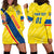 Personalized Ecuador 2024 Football Hoodie Dress Come On La Tri - Wonder Print Shop