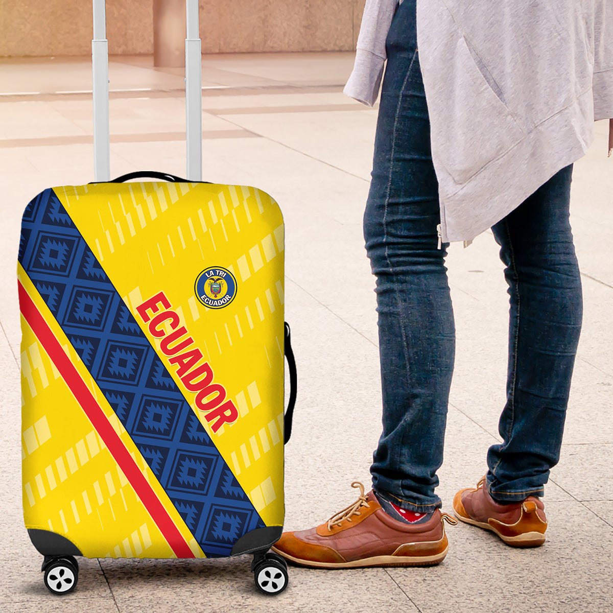 Ecuador 2024 Football Luggage Cover Come On La Tri - Wonder Print Shop