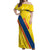 Personalized Ecuador 2024 Football Off Shoulder Maxi Dress Come On La Tri - Wonder Print Shop