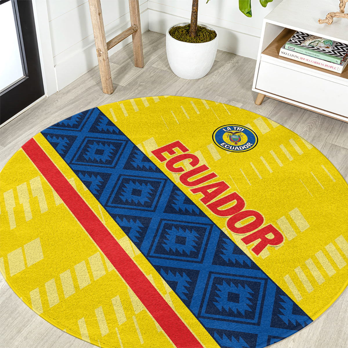 Ecuador 2024 Football Round Carpet Come On La Tri