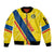 Personalized Ecuador 2024 Football Sleeve Zip Bomber Jacket Come On La Tri - Wonder Print Shop