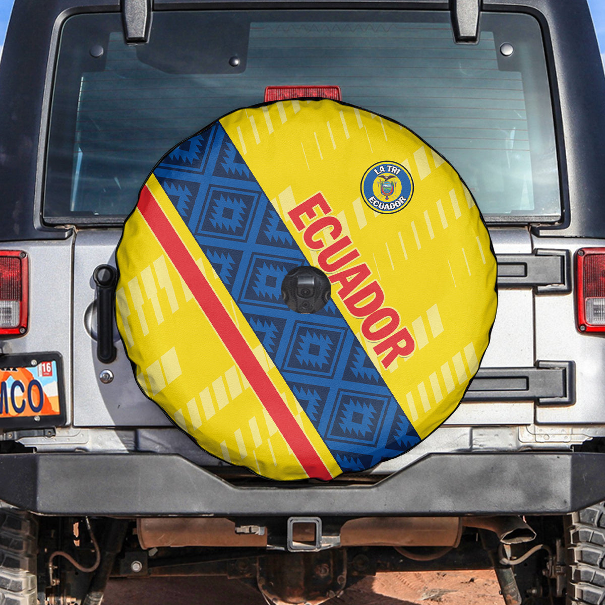 Ecuador 2024 Football Spare Tire Cover Come On La Tri - Wonder Print Shop