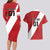 Personalized Peru 2024 Football Couples Matching Long Sleeve Bodycon Dress and Hawaiian Shirt Come On La Bicolor - Wonder Print Shop