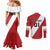 Personalized Peru 2024 Football Couples Matching Mermaid Dress and Long Sleeve Button Shirt Come On La Bicolor