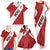 Personalized Peru 2024 Football Family Matching Tank Maxi Dress and Hawaiian Shirt Come On La Bicolor - Wonder Print Shop