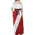 Personalized Peru 2024 Football Off Shoulder Maxi Dress Come On La Bicolor - Wonder Print Shop