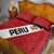 Peru 2024 Football Quilt Bed Set Come On La Bicolor - Wonder Print Shop