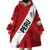 Personalized Peru 2024 Football Wearable Blanket Hoodie Come On La Bicolor - Wonder Print Shop