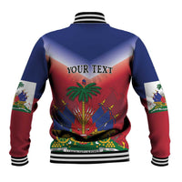 Personalized Haiti 509 Baseball Jacket Repiblik d Ayiti
