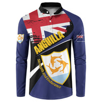 Personalised Anguilla Button Sweatshirt Strength and Endurance Grunge