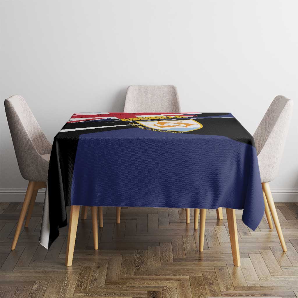 Anguilla Tablecloth Strength and Endurance Grunge