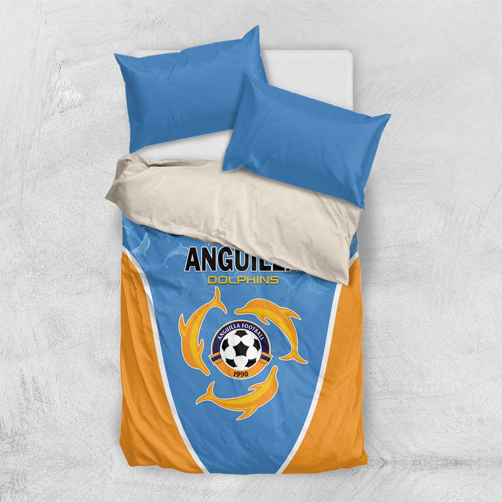 Anguilla Football Bedding Set Come On Soccer Dolphins