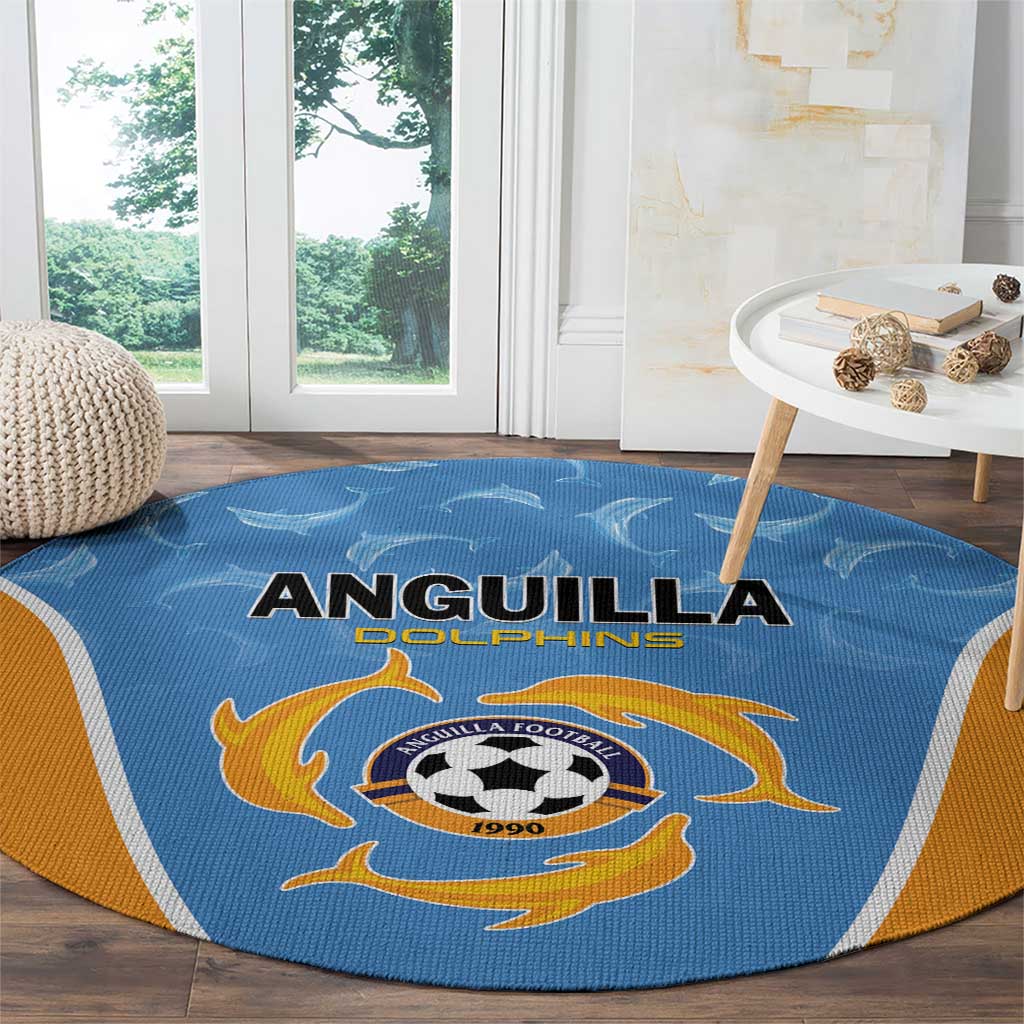 Anguilla Football Round Carpet Come On Soccer Dolphins