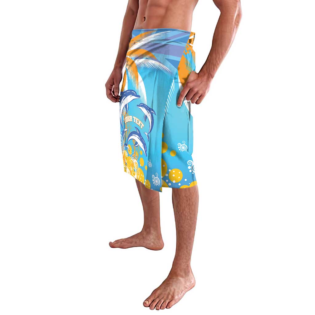 Personalised Anguilla 3 Dolphins Lavalava Summer Stylized