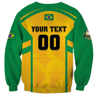 Custom Rugby Brazil Sweatshirt Tupis Go Champions - Wonder Print Shop
