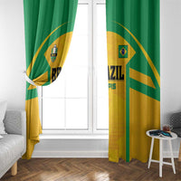 Rugby Brazil Window Curtain Tupis Go Champions - Wonder Print Shop