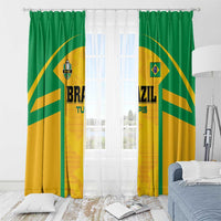 Rugby Brazil Window Curtain Tupis Go Champions - Wonder Print Shop