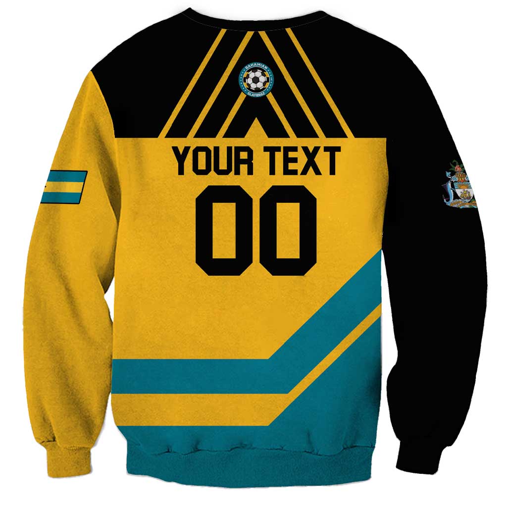 Unisex sweatshirt with yellow back 'YOUR TEXT' and large 00 number