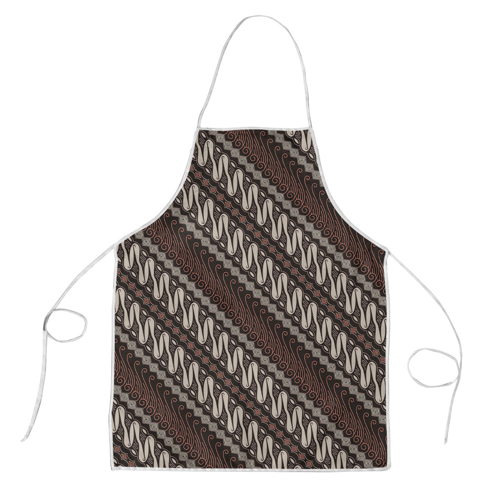 Yogyakarta Parang Batik Motifs Apron Indonesian Traditional Pattern
