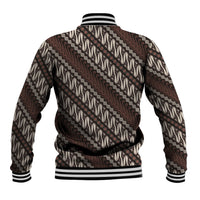 Yogyakarta Parang Batik Motifs Baseball Jacket Indonesian Traditional Pattern