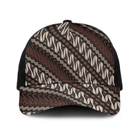 Yogyakarta Parang Batik Motifs Baseball Net Cap Indonesian Traditional Pattern