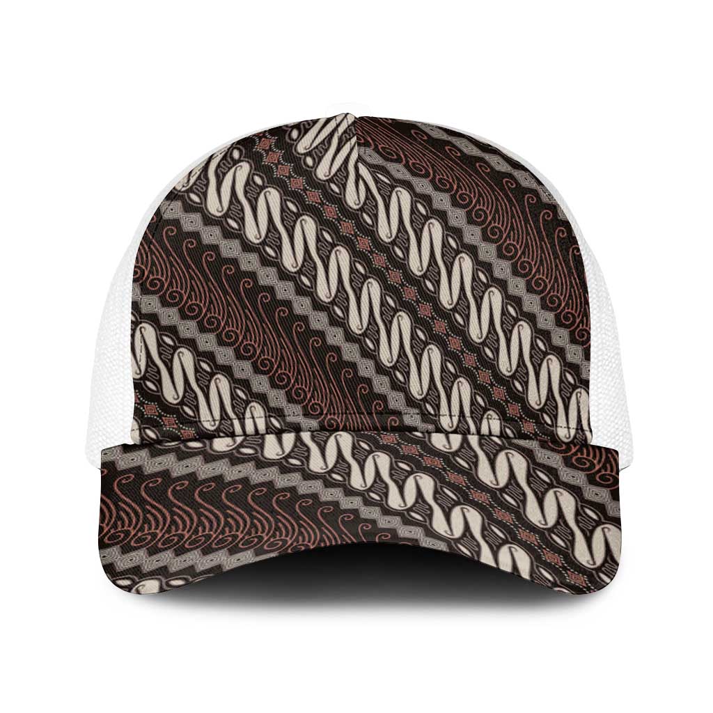 Yogyakarta Parang Batik Motifs Baseball Net Cap Indonesian Traditional Pattern