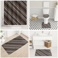Yogyakarta Parang Batik Motifs Bathroom Set Indonesian Traditional Pattern