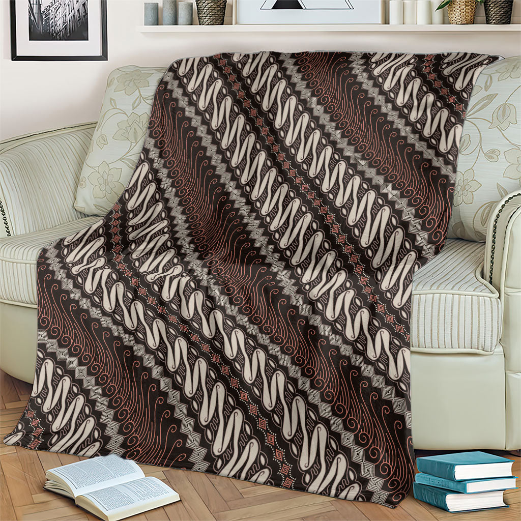 Yogyakarta Parang Batik Motifs Blanket Indonesian Traditional Pattern