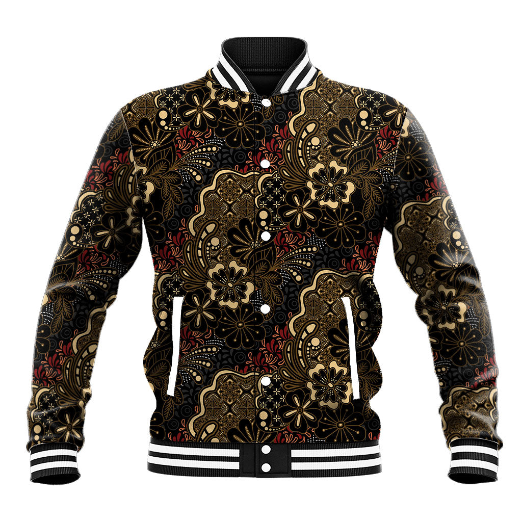 Batik Sekar Jagad Baseball Jacket Indonesian Traditional Pattern